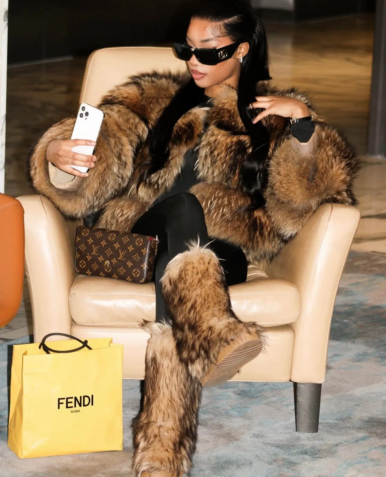 Genuine Raccon Fur Coat * PRE-ORDER*