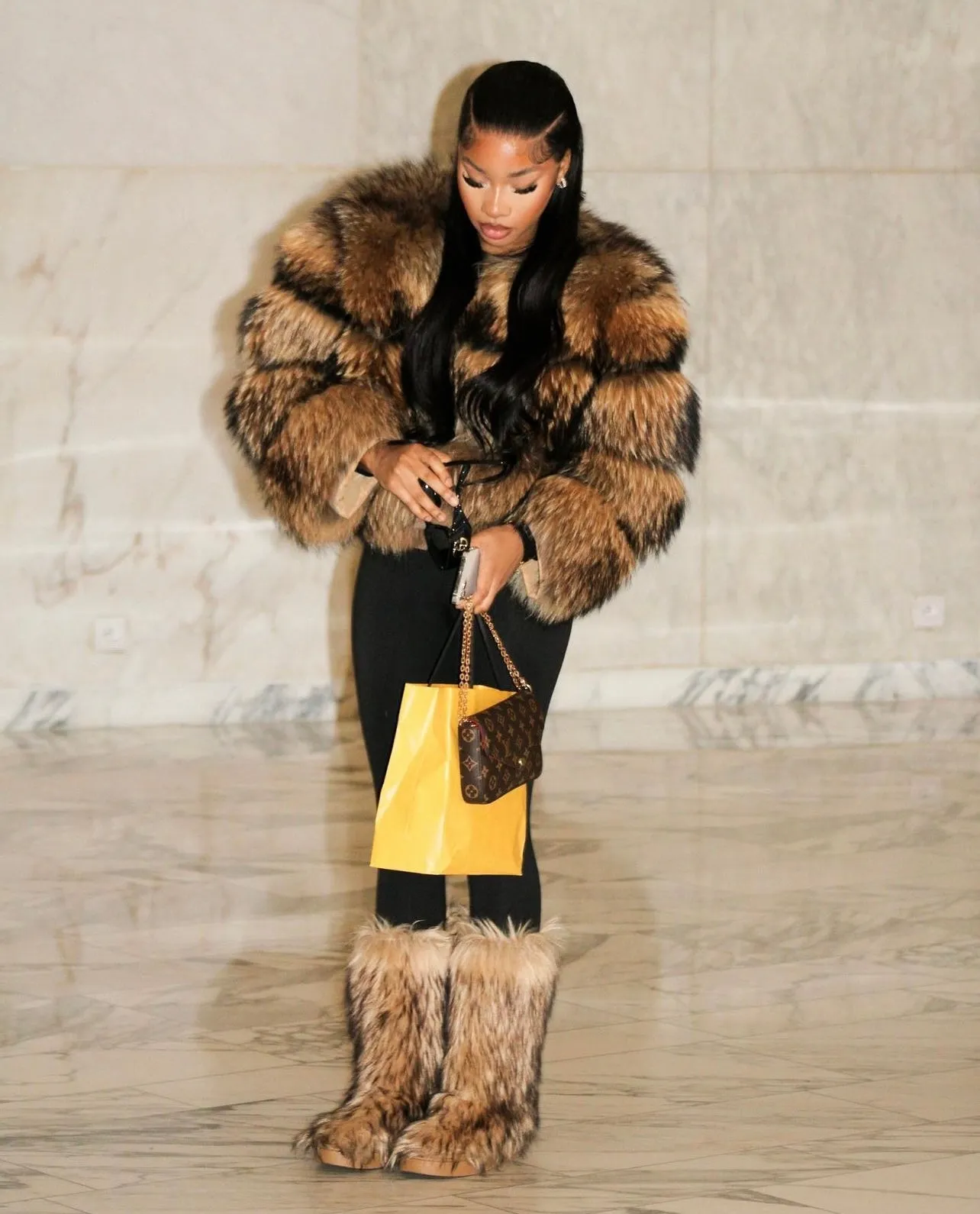Genuine Raccon Fur Coat * PRE-ORDER*