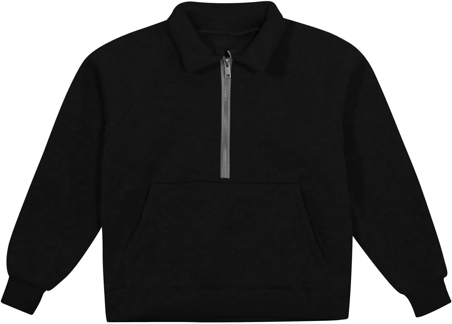 Girls Half Zip Sweatshirt Long Sleeve Pullover Tops Kids Lightweight Fleece Cute Comfortable Fall Winter Clothes