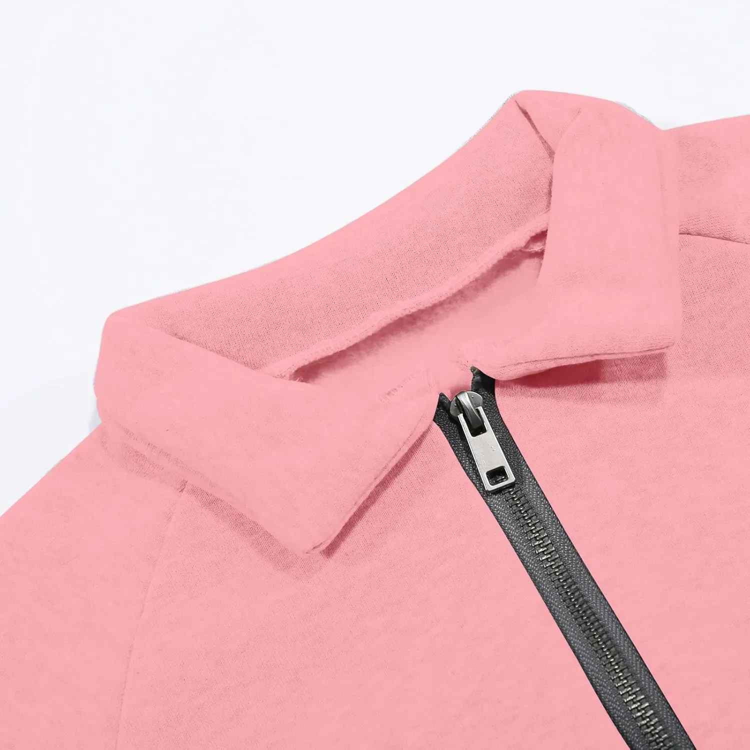 Girls Half Zip Sweatshirt Long Sleeve Pullover Tops Kids Lightweight Fleece Cute Comfortable Fall Winter Clothes