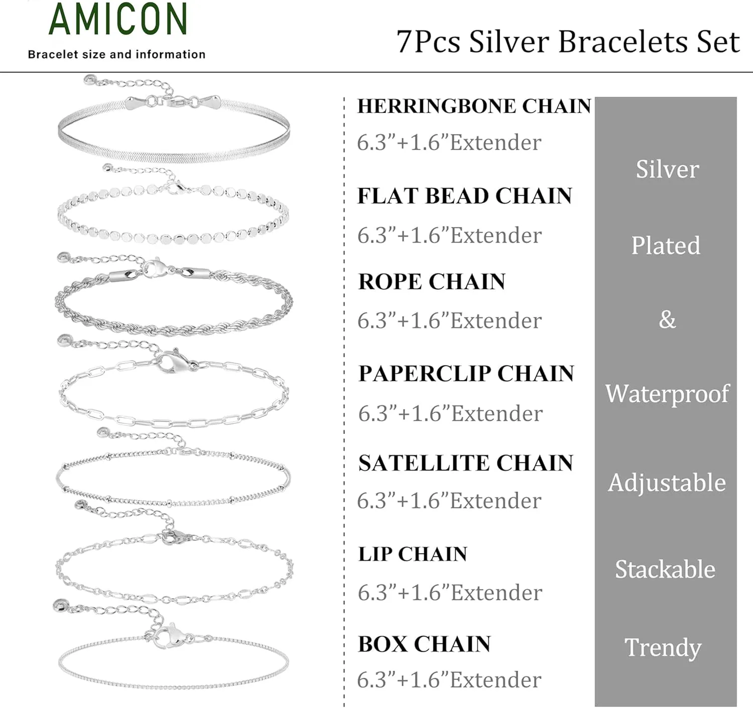 Gold Bracelets for Women,Dainty 14K Gold Plated Stack Set Trendy Stackable non tarnish Paperclip Chain Bracelets Gold Jewelry Sets Gifts for Women