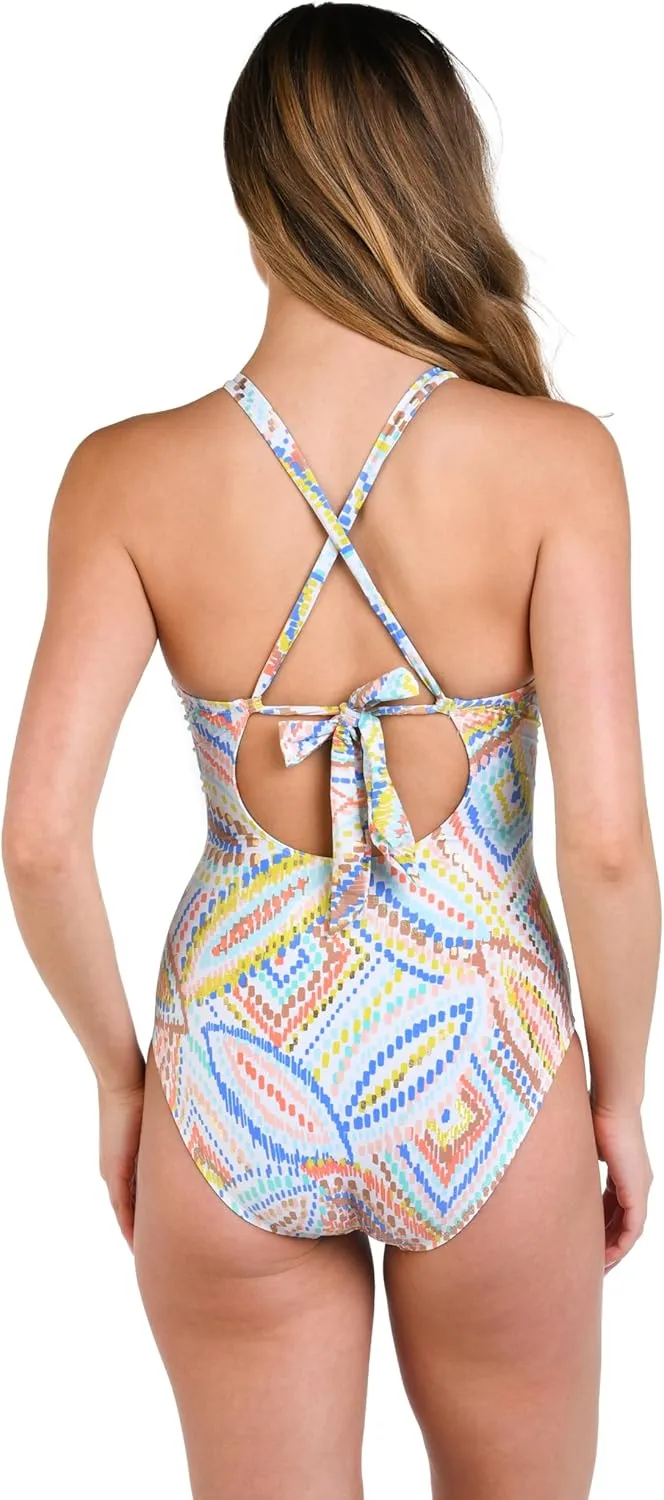 High Neck Keyhole Mio One Piece Swimsuit