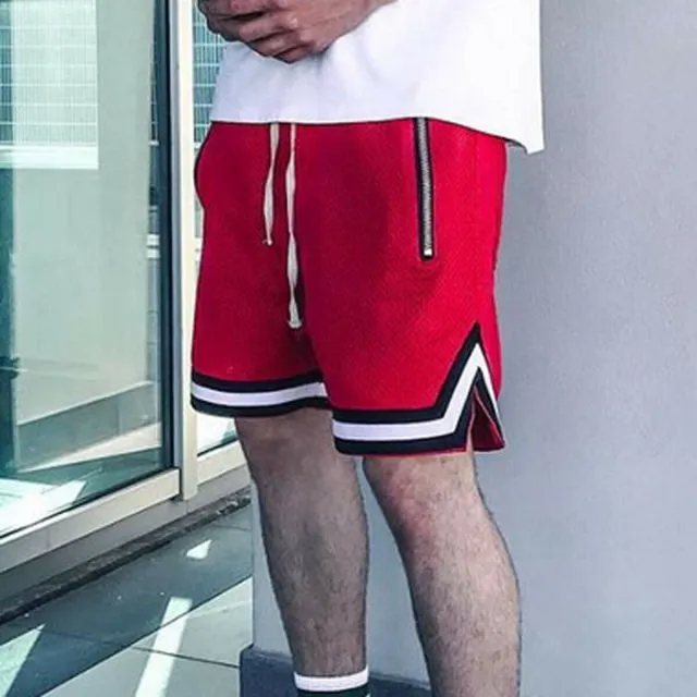 Hirigin Men's Patchwork Shorts  Quick-Dry Athletic Training & Beachwear
