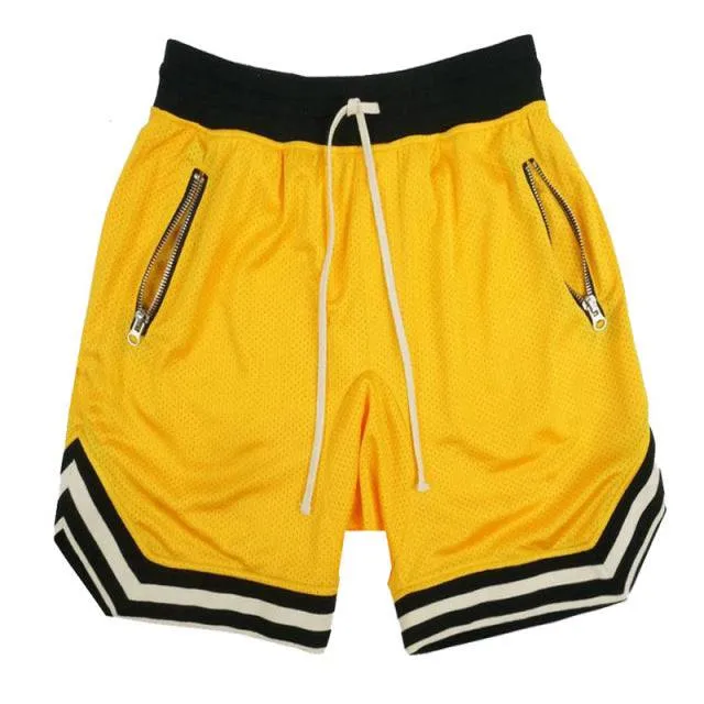 Hirigin Men's Patchwork Shorts  Quick-Dry Athletic Training & Beachwear