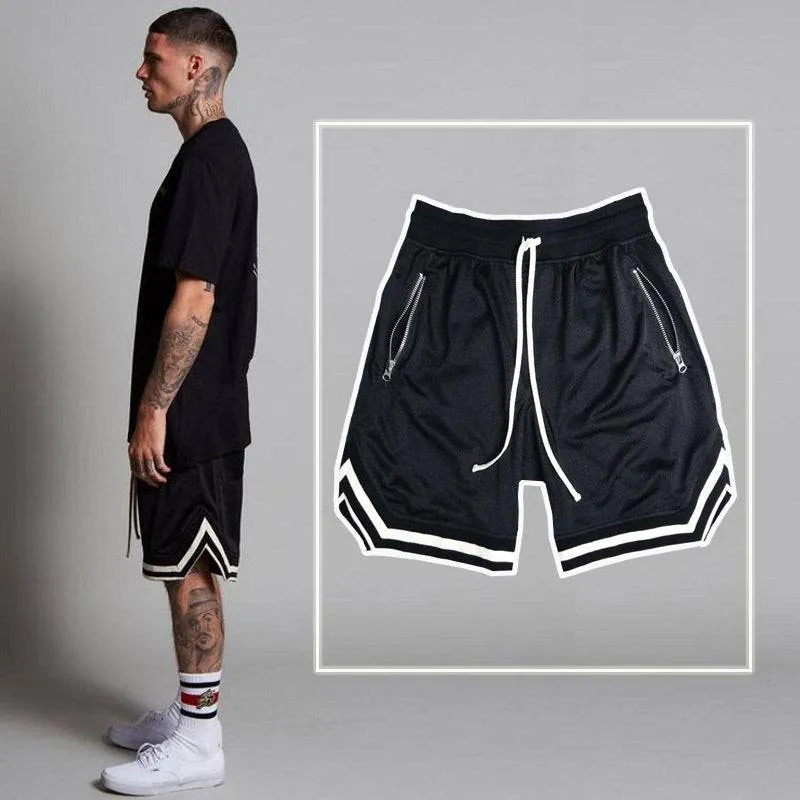 Hirigin Men's Patchwork Shorts  Quick-Dry Athletic Training & Beachwear