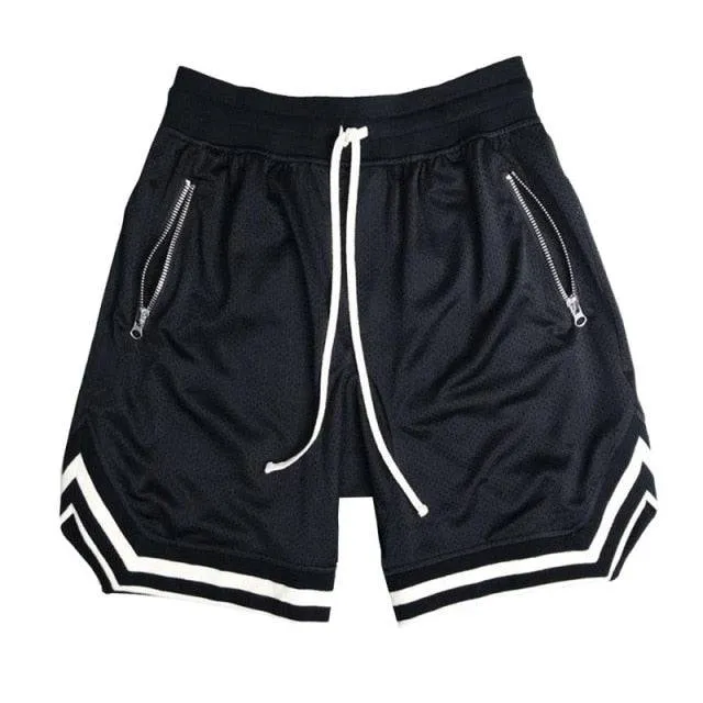 Hirigin Men's Patchwork Shorts  Quick-Dry Athletic Training & Beachwear