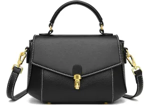 imeetu Genuine Leather Crossbody Bag for Women, Tote Bag Removable Shoulder Strap