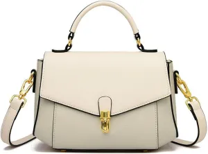 imeetu Genuine Leather Crossbody Bag for Women, Tote Bag Removable Shoulder Strap