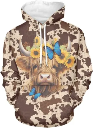 INSTANTARTS Women Girl Long Sleeve Hoodie Sweatshirts Loose Fit Comfortable Athletic Pullover Hooded Tops