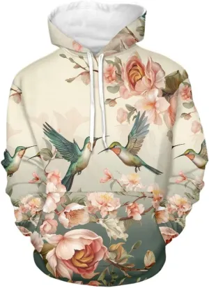 INSTANTARTS Women Girl Long Sleeve Hoodie Sweatshirts Loose Fit Comfortable Athletic Pullover Hooded Tops