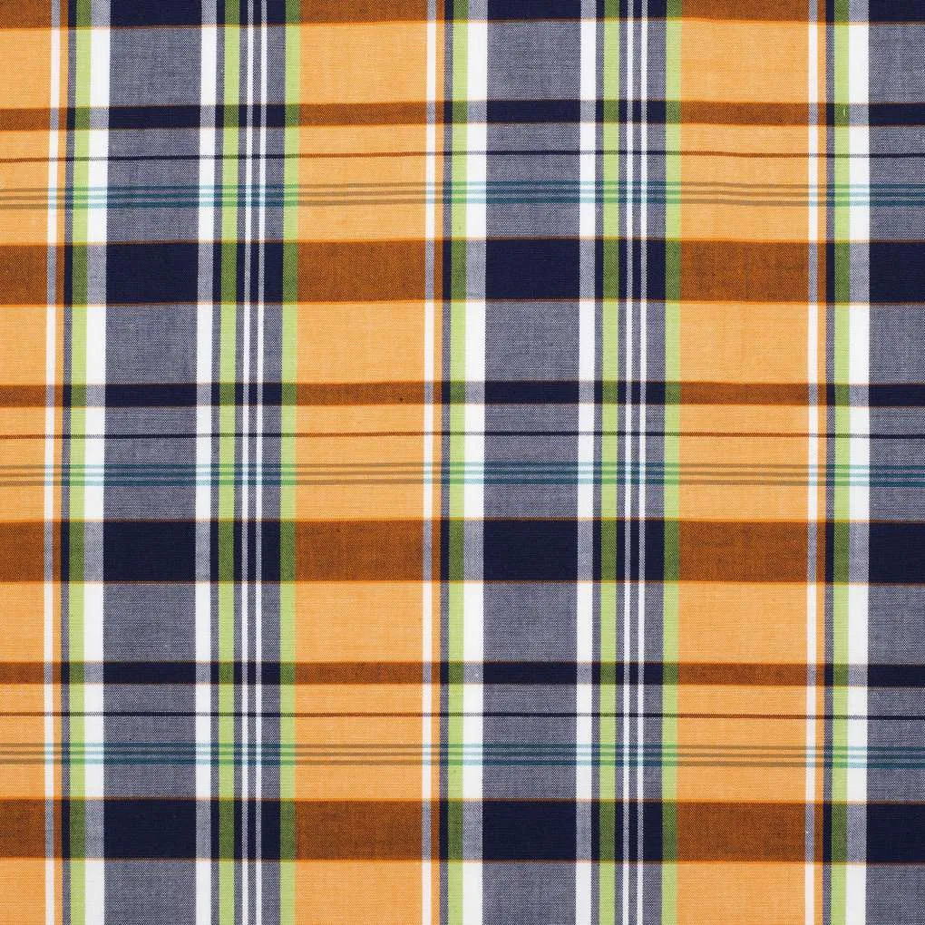 JCA Mens Austin Orange/Navy Plaid Workshirt