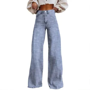 Jeans for Women, Jeans Women Stretchy Trendy Plus Size Baggy Trousers Low Rise 2025 Straight Leg Summer