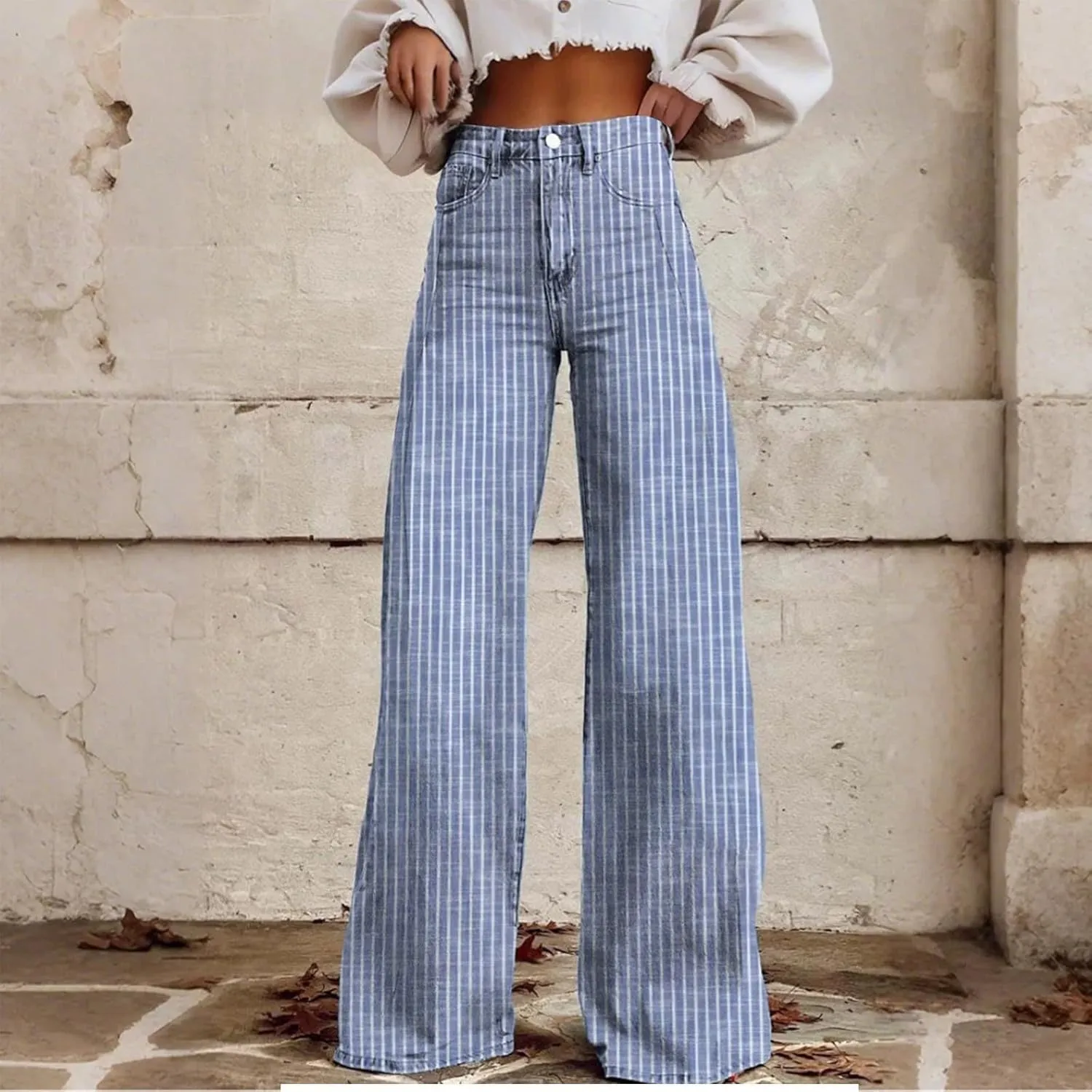 Jeans for Women, Jeans Women Stretchy Trendy Plus Size Baggy Trousers Low Rise 2025 Straight Leg Summer