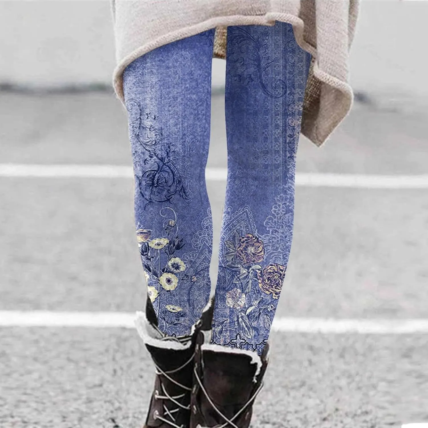Joggers for Women Printed Bottom Pants Fall and Winter Inside Comfortable Casual Pants Women's Bottom Outfits for