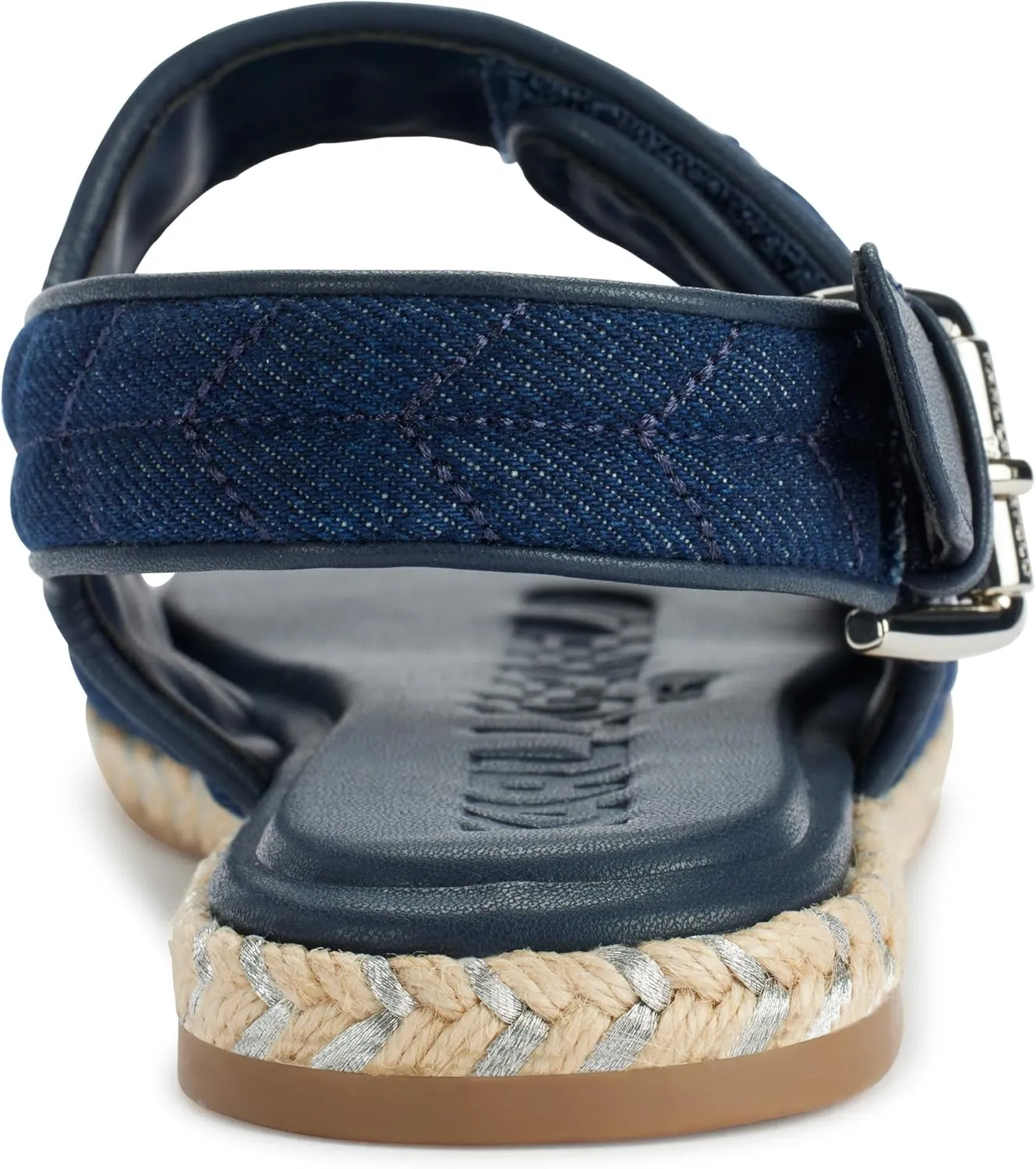 KARL LAGERFELD Women's Cushioned Insole Everyday Charlay Studs-Ankle Sandal Flat