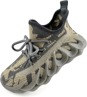 Kids Outdoor Sneakers Boys Non Slip Running Shoes Girls Walking Shoe Athletic Sports Tennis Shoes for Boys(Toddler/Little Kid/Big Kid)