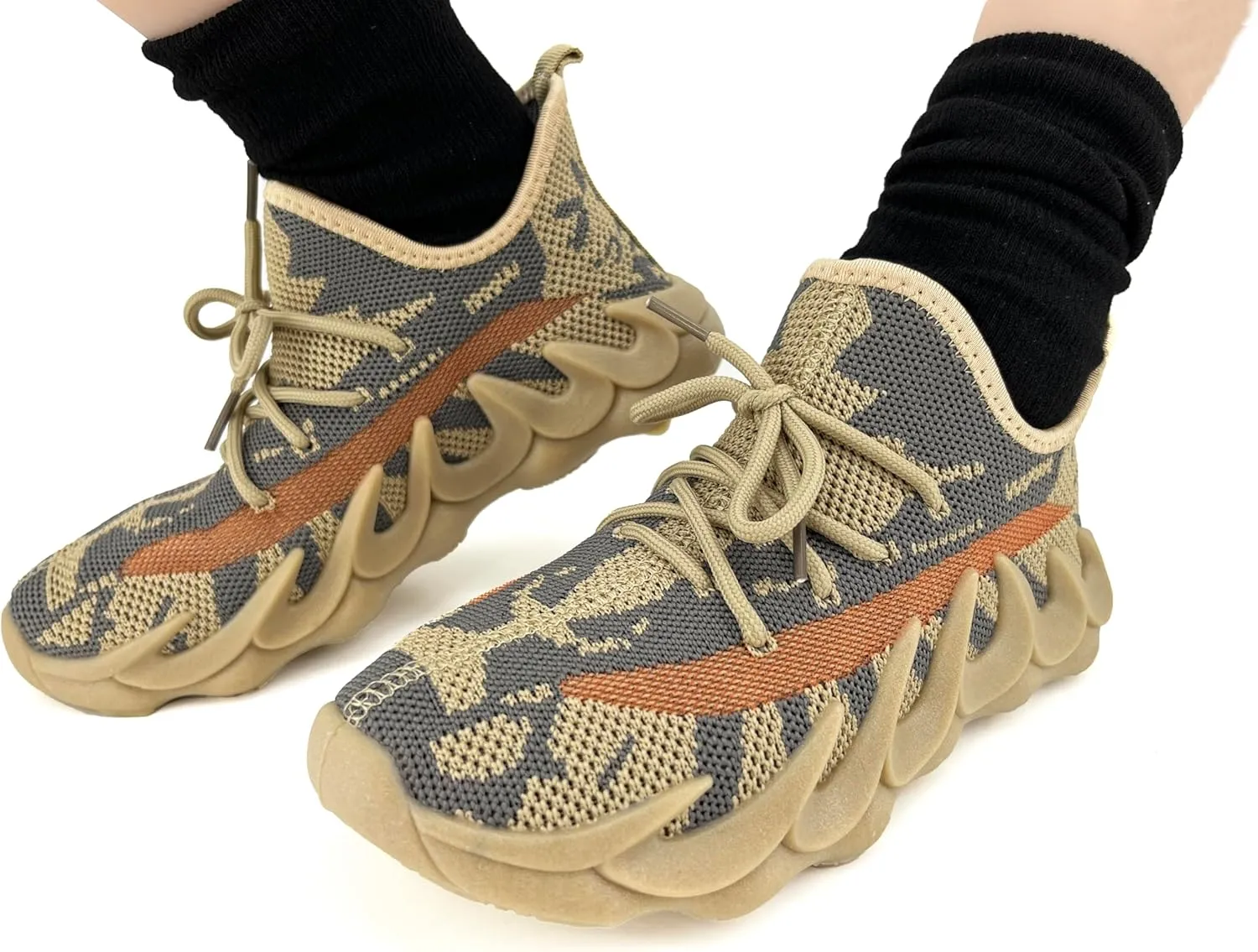 Kids Outdoor Sneakers Boys Non Slip Running Shoes Girls Walking Shoe Athletic Sports Tennis Shoes for Boys(Toddler/Little Kid/Big Kid)
