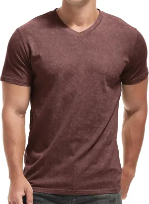 KLIEGOU Mens Crew Neck T Shirt - Short Sleeve Soft Fitted Tees S - XXXL Casual Stylish Tshirts