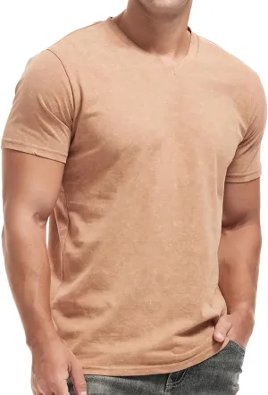 KLIEGOU Mens Crew Neck T Shirt - Short Sleeve Soft Fitted Tees S - XXXL Casual Stylish Tshirts