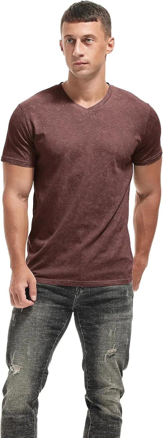 KLIEGOU Mens Crew Neck T Shirt - Short Sleeve Soft Fitted Tees S - XXXL Casual Stylish Tshirts