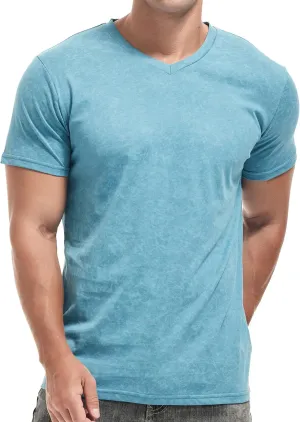 KLIEGOU Mens Crew Neck T Shirt - Short Sleeve Soft Fitted Tees S - XXXL Casual Stylish Tshirts