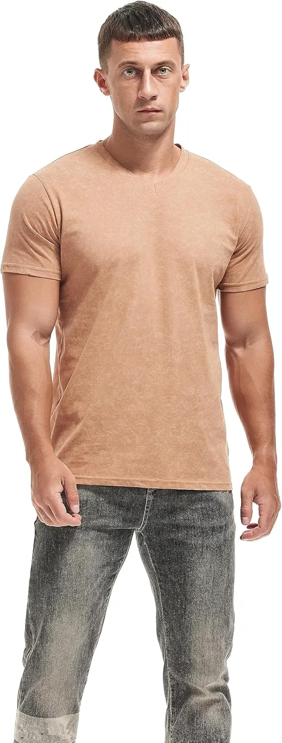 KLIEGOU Mens Crew Neck T Shirt - Short Sleeve Soft Fitted Tees S - XXXL Casual Stylish Tshirts