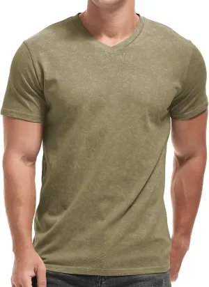 KLIEGOU Mens Crew Neck T Shirt - Short Sleeve Soft Fitted Tees S - XXXL Casual Stylish Tshirts