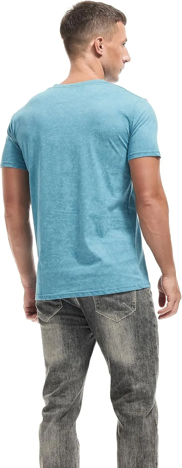 KLIEGOU Mens Crew Neck T Shirt - Short Sleeve Soft Fitted Tees S - XXXL Casual Stylish Tshirts