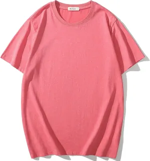 KLIEGOU Mens Crew Neck T Shirt - Short Sleeve Soft Fitted Tees S - XXXL Casual Stylish Tshirts