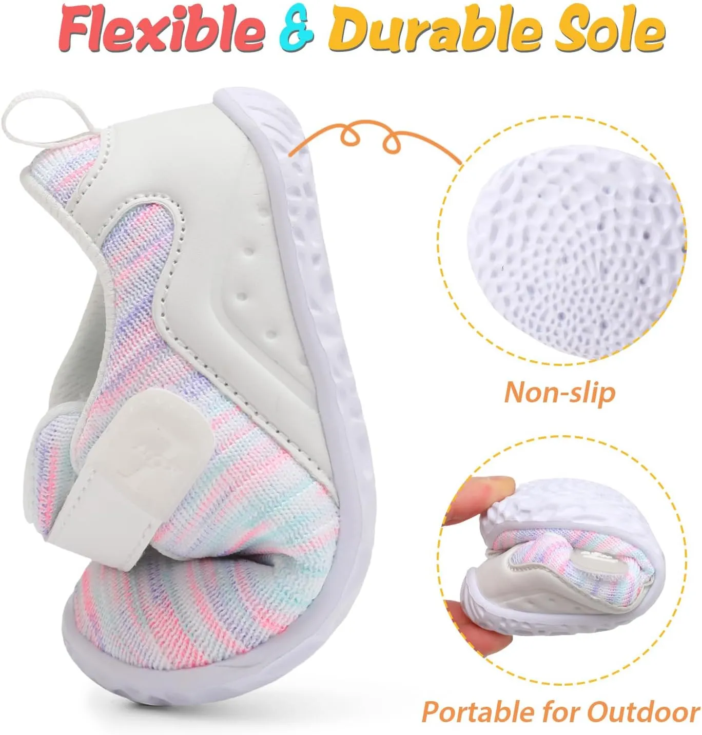 L-RUN Toddler Sneakers Boys Girls Lightweight Shoes Knit Kids Walking Shoes for Indoor Outdoor