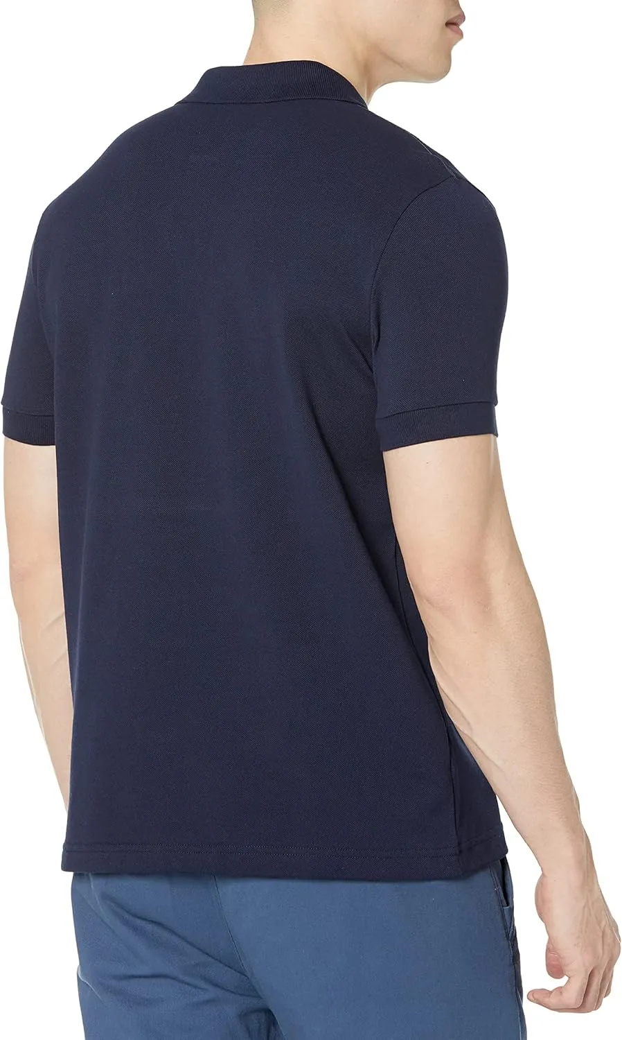 Lacoste Contemporary Collection's Men's Short Sleeve Regular Fit Petit Pique Graphic Polo Shirt