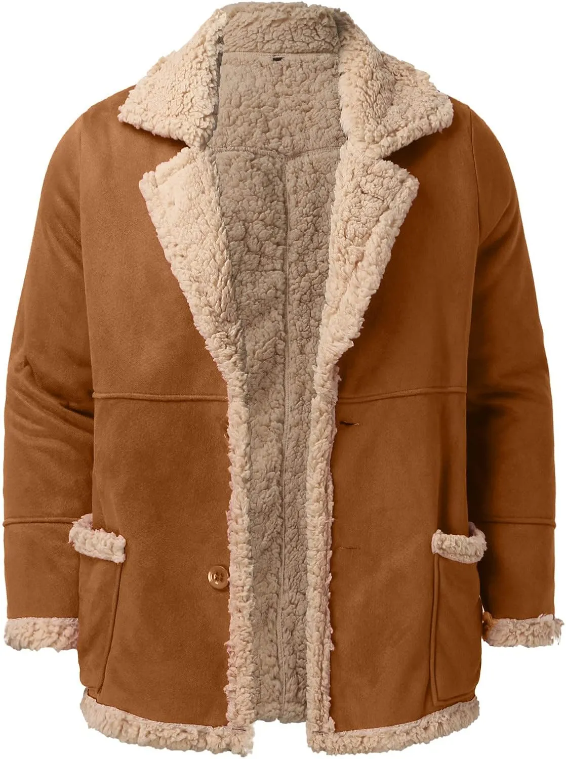 LCMTWX Mens Coats Cottonpadded Jacket Stand Collar Knitted Splice Sweater Coat Casual Cardigan Stylish Outwear Jackets