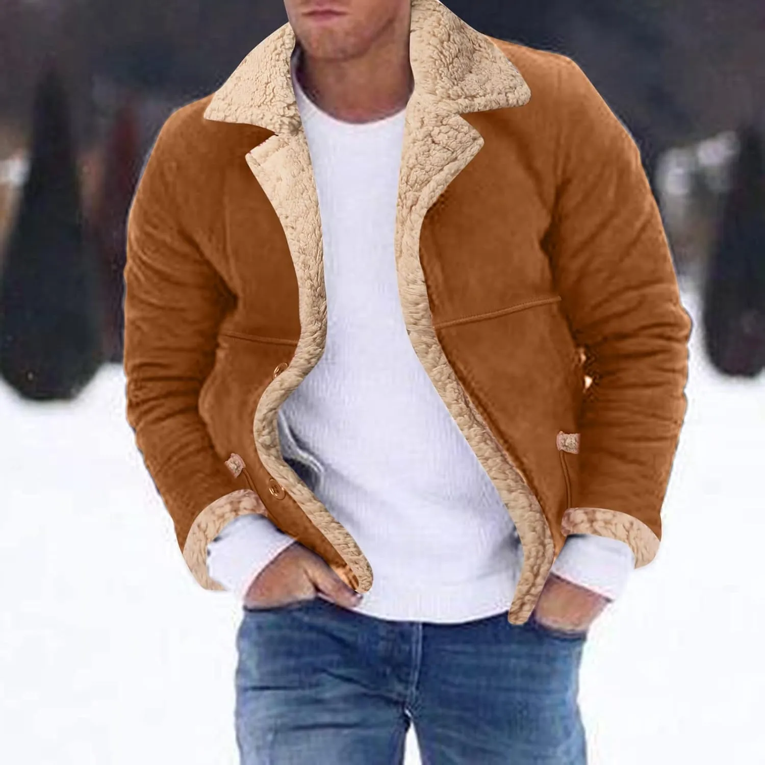 LCMTWX Mens Coats Cottonpadded Jacket Stand Collar Knitted Splice Sweater Coat Casual Cardigan Stylish Outwear Jackets