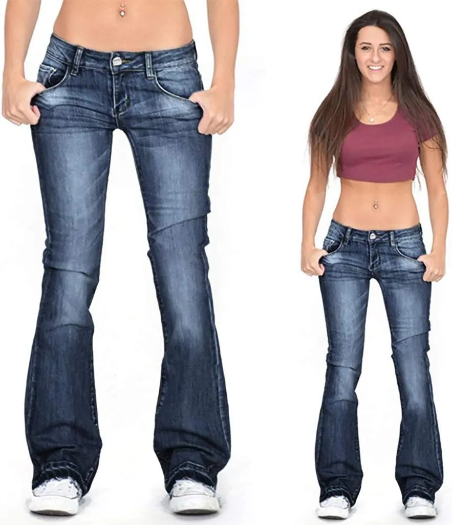 LCMTWX Trendy Jeans for Women 2024 Bib Washed Overalls Rompers Ripped Women's Denim Women's Jeans Flare Stretch