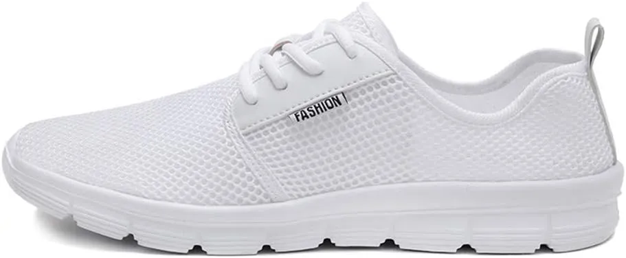 LEADER SHOW Men's Lace Up Casual Breathable Gym Tennis Shoes Athletic Training Running Sneakers