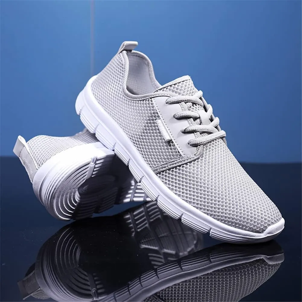 LEADER SHOW Men's Lace Up Casual Breathable Gym Tennis Shoes Athletic Training Running Sneakers