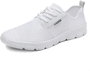 LEADER SHOW Men's Lace Up Casual Breathable Gym Tennis Shoes Athletic Training Running Sneakers