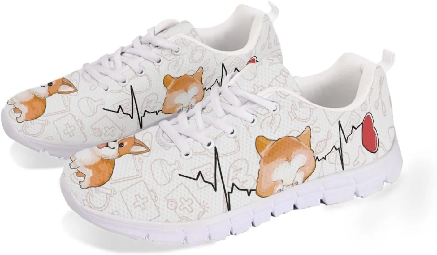 LedBack Women's Tennis Shoes Running Walking Sneakers Work Casual Lightweight Non-Slip Gym Trainers