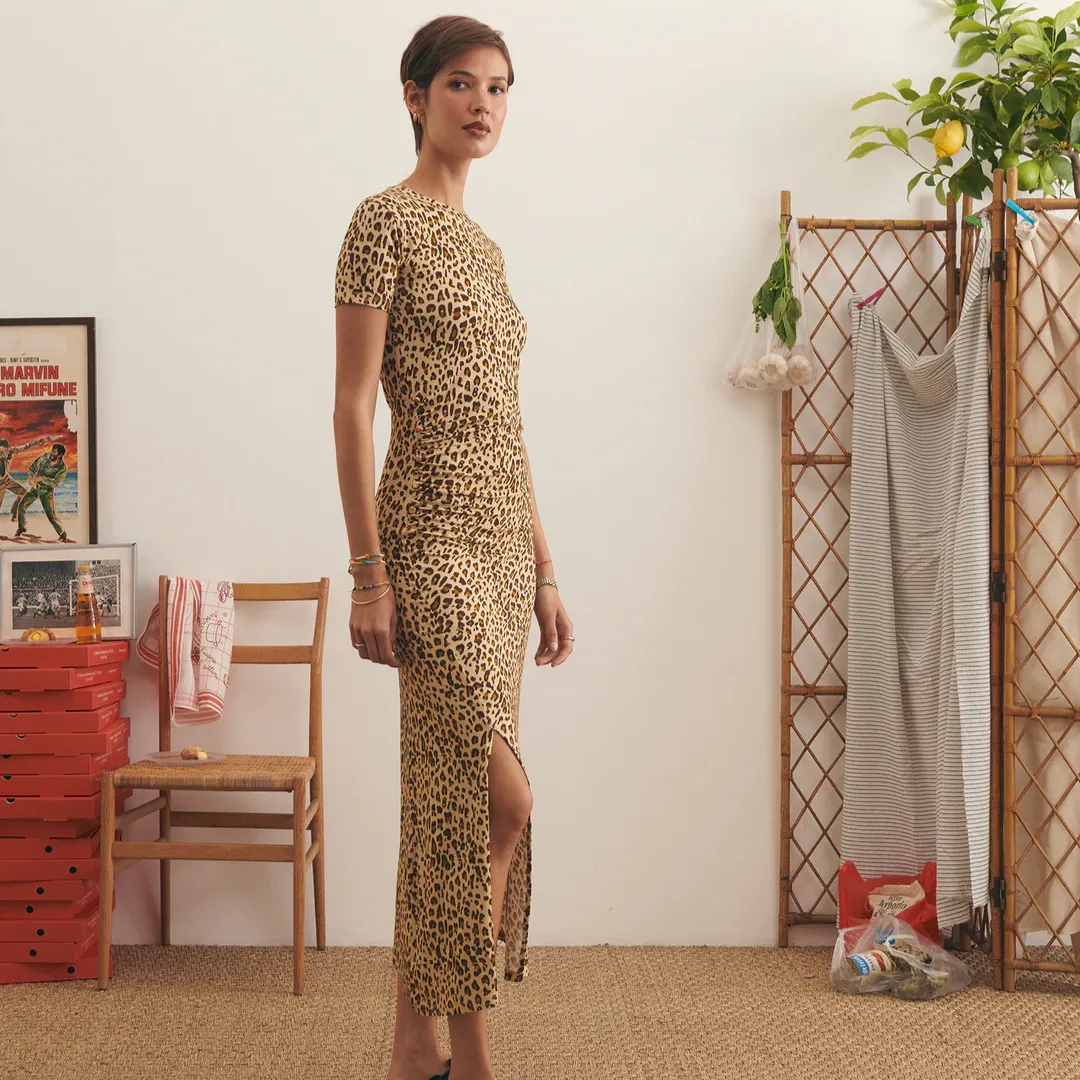 Leopard Psichari Dress (Leopard Print)