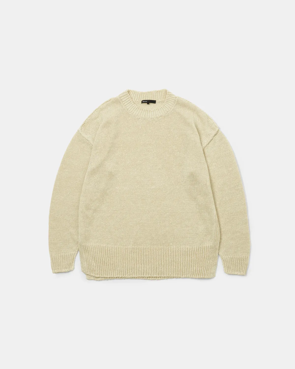 Linen low gauge knit sweater