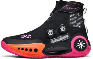 Mens and Womens High Top Buckle Closed Basketball Sneakers Comfortable Breathable Casual Walking Shoes High Elasticity Running Shoes Tennis Shoes Tennis Competition Shoes Non Slip High Jump Sneakers