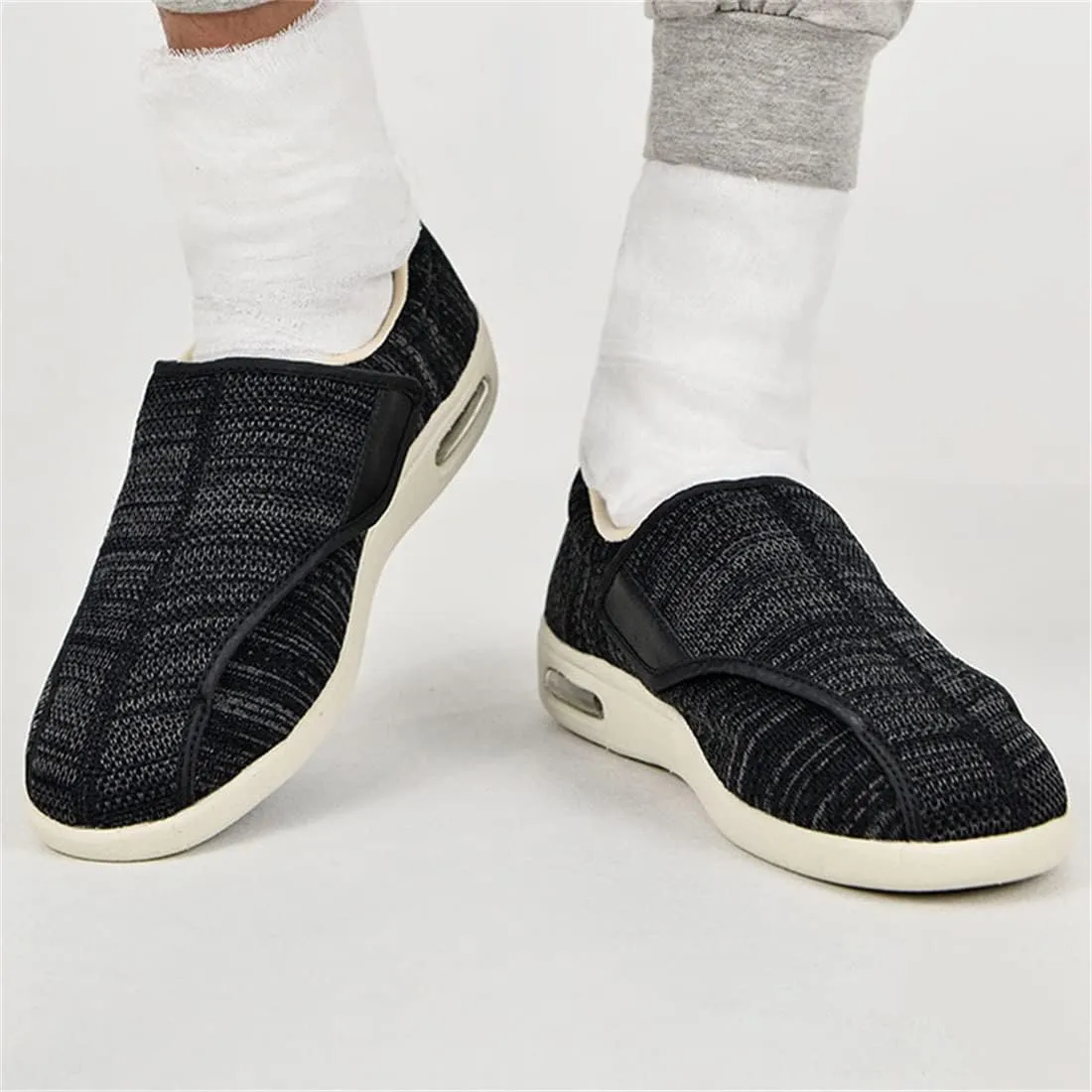 Men's Diabetic Shoes Comfortable Casual Orthopedic Shoes Lightweight Seniors Edema Sneakers Breathable Walking Trainers