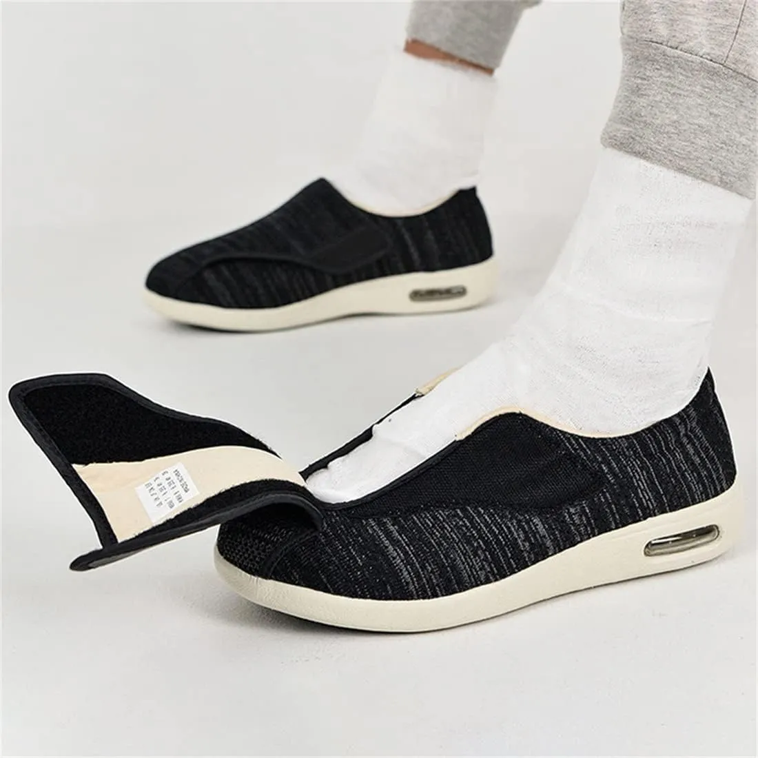Men's Diabetic Shoes Comfortable Casual Orthopedic Shoes Lightweight Seniors Edema Sneakers Breathable Walking Trainers