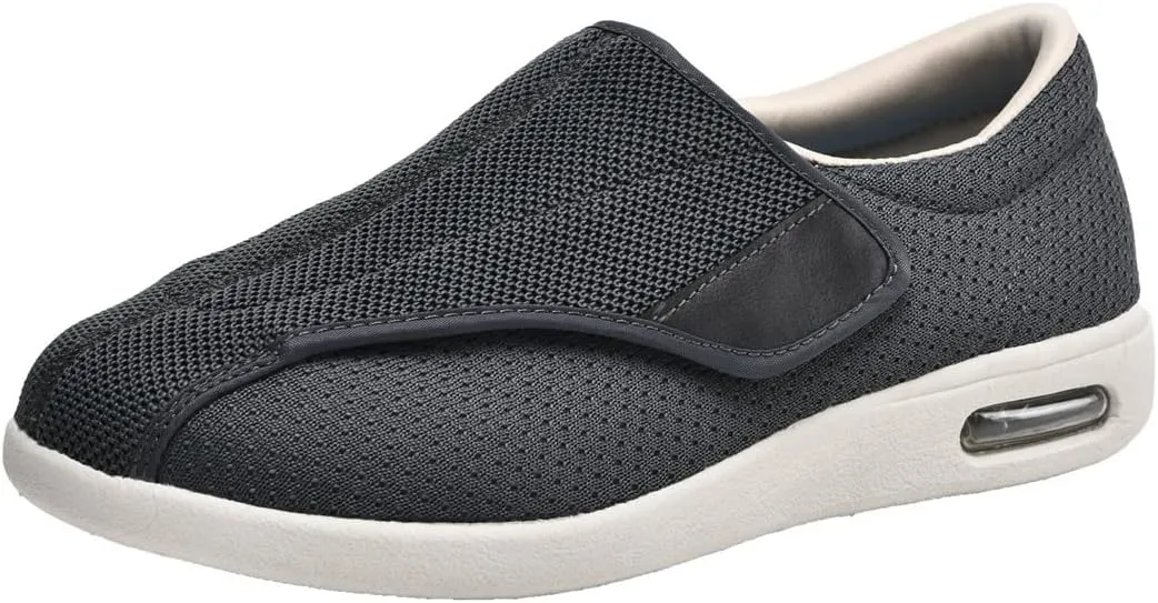 Men's Diabetic Shoes Comfortable Casual Orthopedic Shoes Lightweight Seniors Edema Sneakers Breathable Walking Trainers