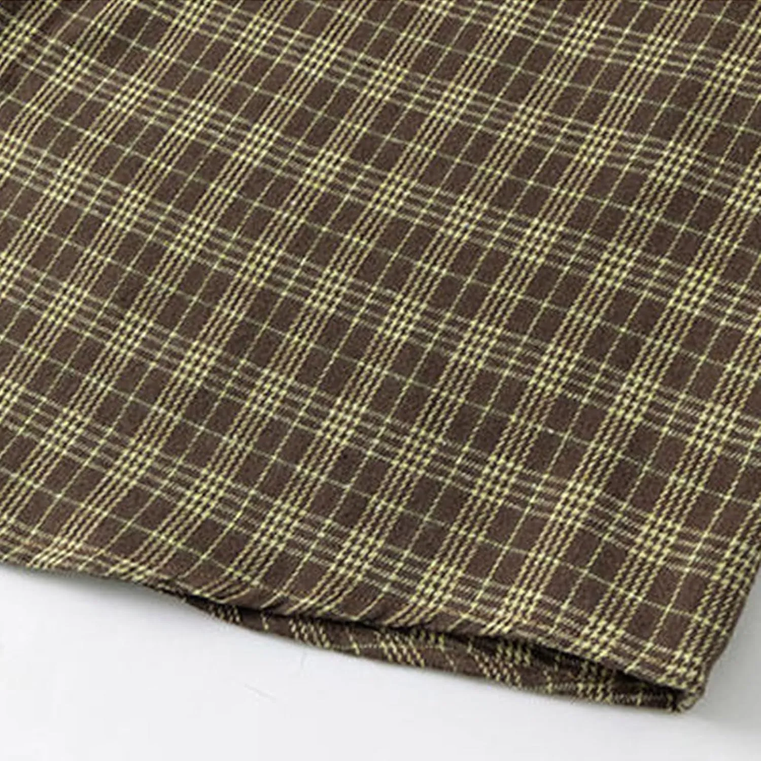Mens Dress Shirts Long Sleeve Flannel Shirt with Pocket Warm Casual Soft Button Down Plaid Vintage Shirt Plus Size