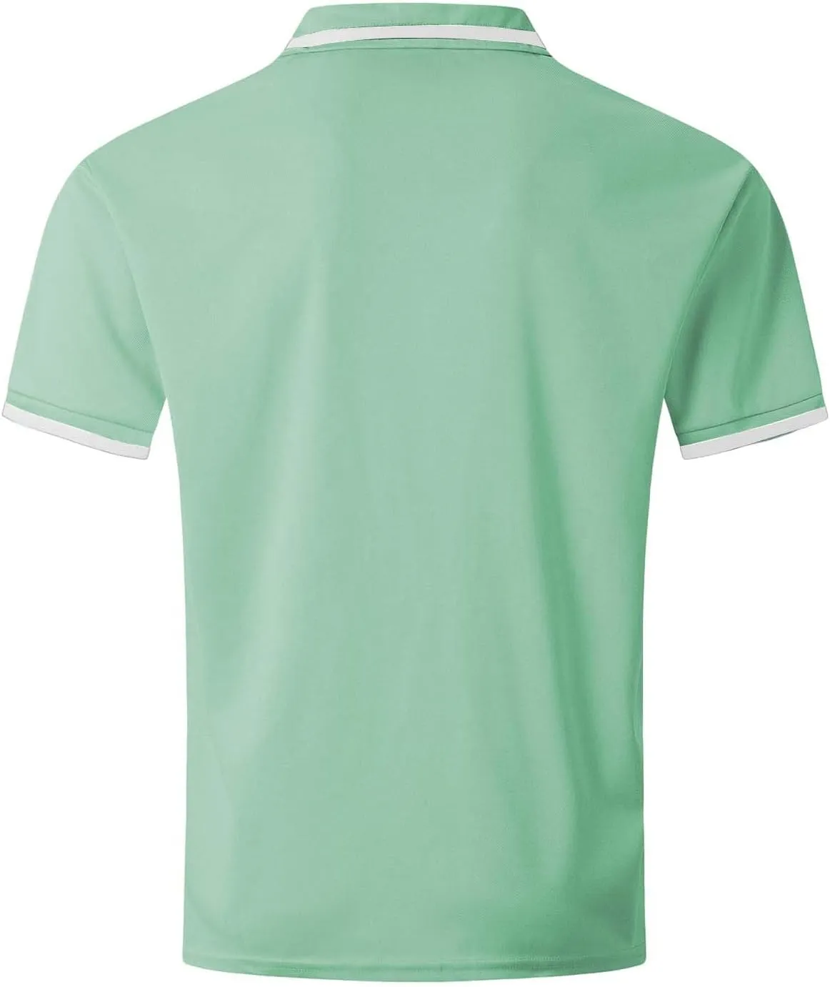 Men's Golf Polo Shirts Button Down Short Sleeve Classic Fit Blouse Tunic Tops Gym Muscle Tees Sports Workout Shirts
