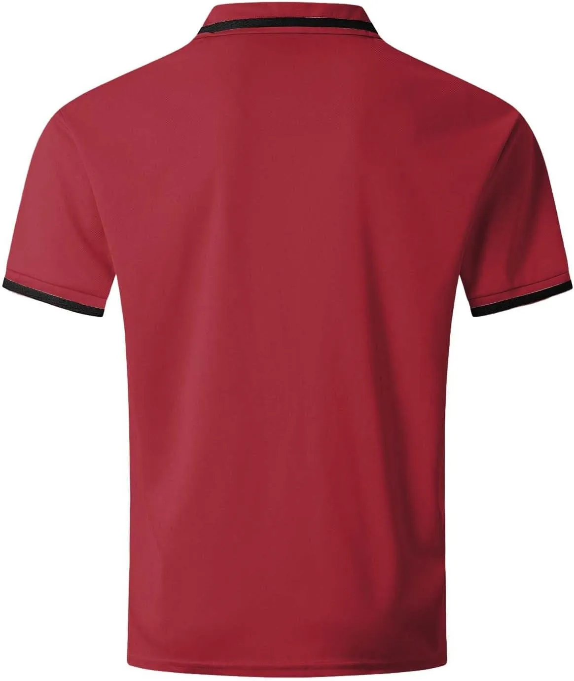Men's Golf Polo Shirts Button Down Short Sleeve Classic Fit Blouse Tunic Tops Gym Muscle Tees Sports Workout Shirts