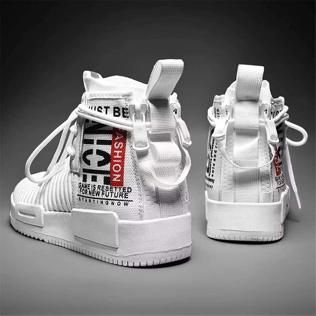 Mens High Top Fashion Sneaker Casual Slip on Walking Shoes for Men
