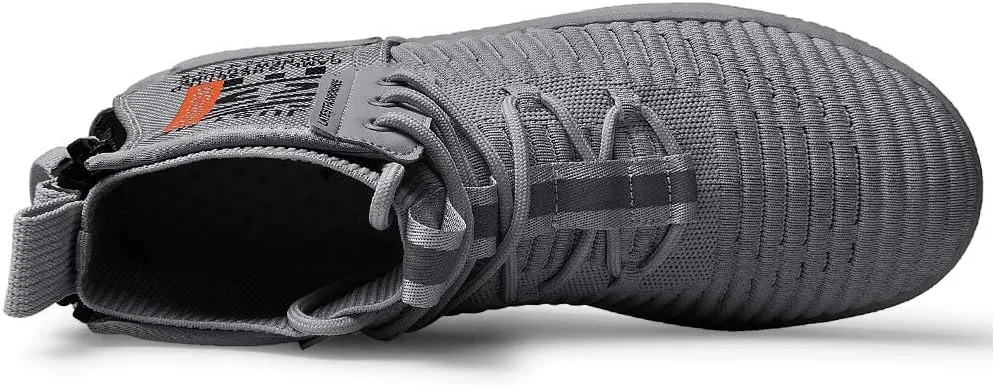 Mens High Top Fashion Sneaker Casual Slip on Walking Shoes for Men