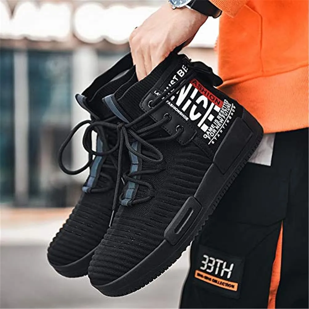 Mens High Top Fashion Sneaker Casual Slip on Walking Shoes for Men